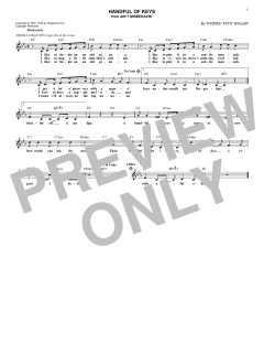 Handful Of Keys von Thomas "Fats" Waller (Download) 
