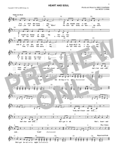 Heart And Soul von Huey Lewis (Download) 