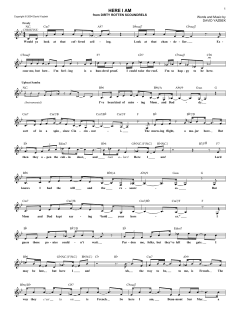 Here I Am von David Yazbek (Download) 