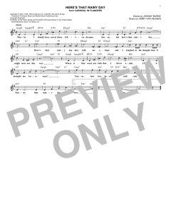Here's That Rainy Day von Johnny Burke (Download) 
