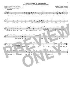Hit The Road To Dreamland von Johnny Mercer (Download) 