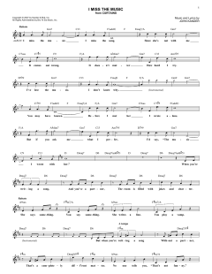 I Miss The Music von John Kander (Download) 