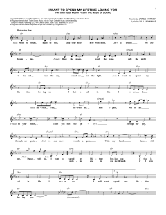 I Want To Spend My Lifetime Loving You von James Horner (Download) 