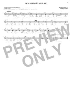 I'm So Lonesome I Could Cry von Elvis Presley (Download) 