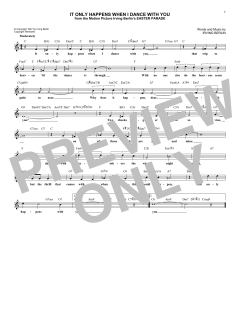 It Only Happens When I Dance With You von Dick Hyman (Download) 