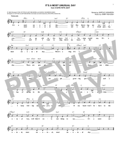 It's A Most Unusual Day von Jimmy McHugh (Download) 