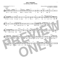 Jolly Holiday von Robert Bernard Sherman (Download) 