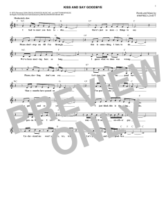 Kiss And Say Goodbye von Winfred Lovett (Download) 