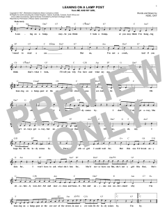 Leaning On A Lamp Post von Noel Gay (Download) 