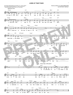Look At That Face von Anthony Newley (Download) 