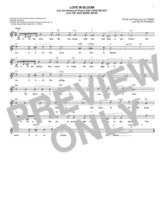 Love In Bloom von Ralph Rainger (Download) 