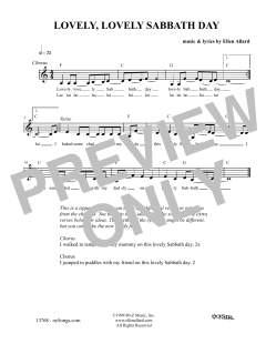 Lovely Lovely Sabbath Day (Download) 