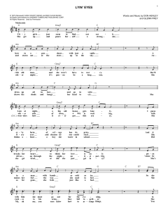 Lyin' Eyes von The Eagles (Download) 