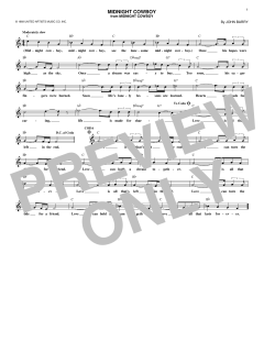 Midnight Cowboy von John Barry (Download) 