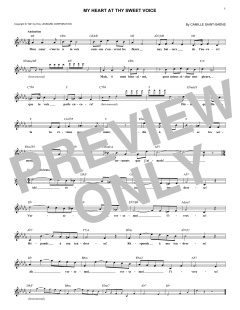 My Heart At Thy Sweet Voice von Camille Saint-Saëns (Download) 