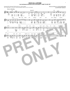 Once In A Lifetime von Anthony Newley (Download) 