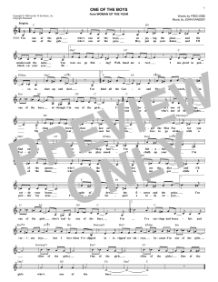 One Of The Boys von Fred Ebb (Download) 