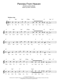 Pennies From Heaven von Johnny Burke (Download) 