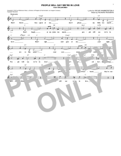 People Will Say We're In Love von Richard Rodgers (Download) 