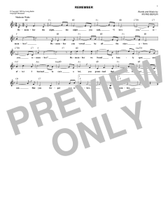 Remember von Irving Berlin (Download) 