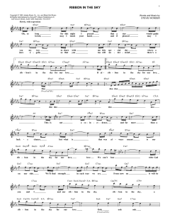 Ribbon In The Sky von Stevie Wonder (Download) 