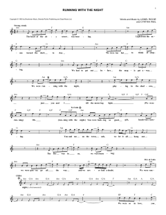 Running With The Night von Lionel Richie (Download) 