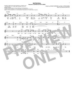 Satin Doll von Johnny Mercer (Download) 