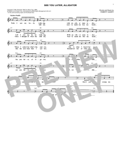 See You Later, Alligator von Robert Guidry (Download) 