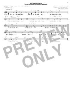 September Song von Kurt Weill (Download) 