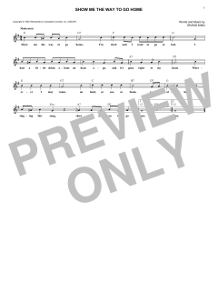 Show Me The Way To Go Home von Irving King (Download) 