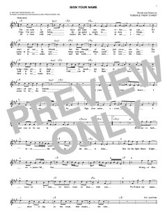 Sign Your Name von Terence Trent D'Arby (Download) 
