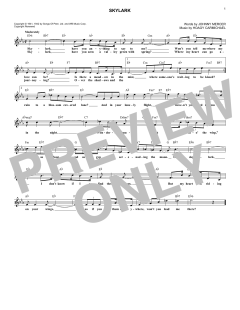 Skylark von Johnny Mercer (Download) 