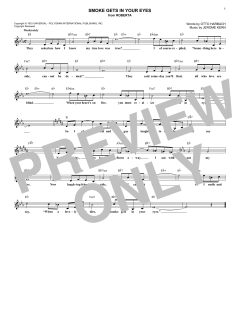 Smoke Gets In Your Eyes von The Platters (Download) 