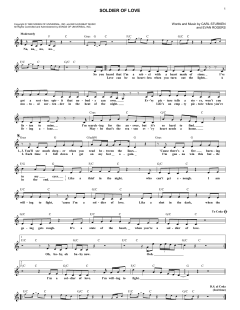 Soldier Of Love von Evan Rogers (Download) 