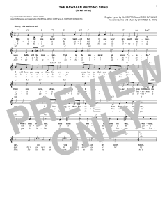 The Hawaiian Wedding Song von Andy Williams (Download) 