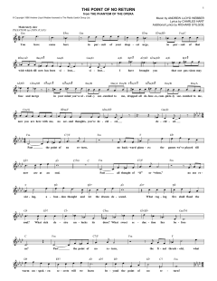 The Point Of No Return von Andrew Lloyd Webber (Download) 