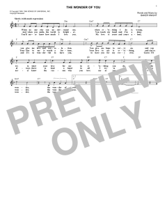 The Wonder Of You von Elvis Presley (Download) 