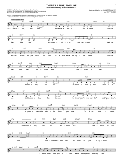 There's A Fine, Fine Line von Jeff Marx (Download) 