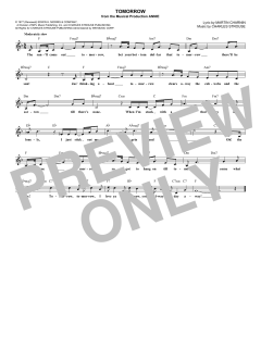 Tomorrow von Martin Charnin (Download) 