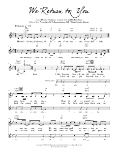 We Return to You von Debbie Friedman (Download) 