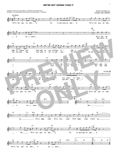 We're Not Gonna Take It von Twisted Sister (Download) 