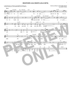Whatever Lola Wants von Jerry Ross (Download) 