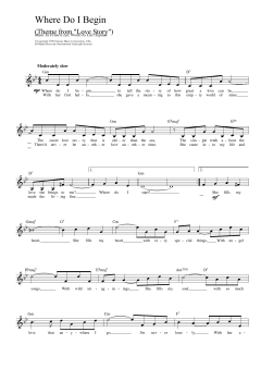 Where Do I Begin von Francis Lai (Download) 