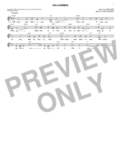 Willkommen von Fred Ebb (Download) 
