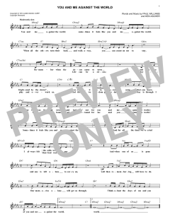 You And Me Against The World von Helen Reddy (Download) 