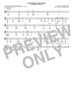 You Are My Lucky Star von Arthur Freed (Download) 