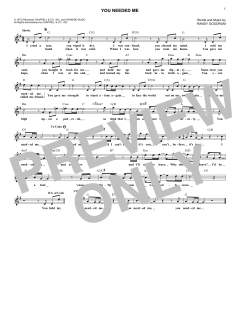 You Needed Me von Anne Murray (Download) 