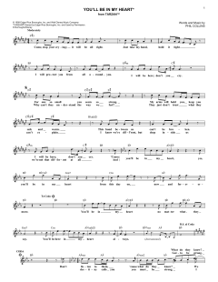 You'll Be In My Heart von Phil Collins (Download) 