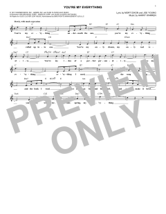 You're My Everything von Harry Warren (Download) 