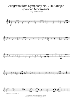 Allegretto from Symphony No. 7 in A major von Ludwig van Beethoven (Download) 